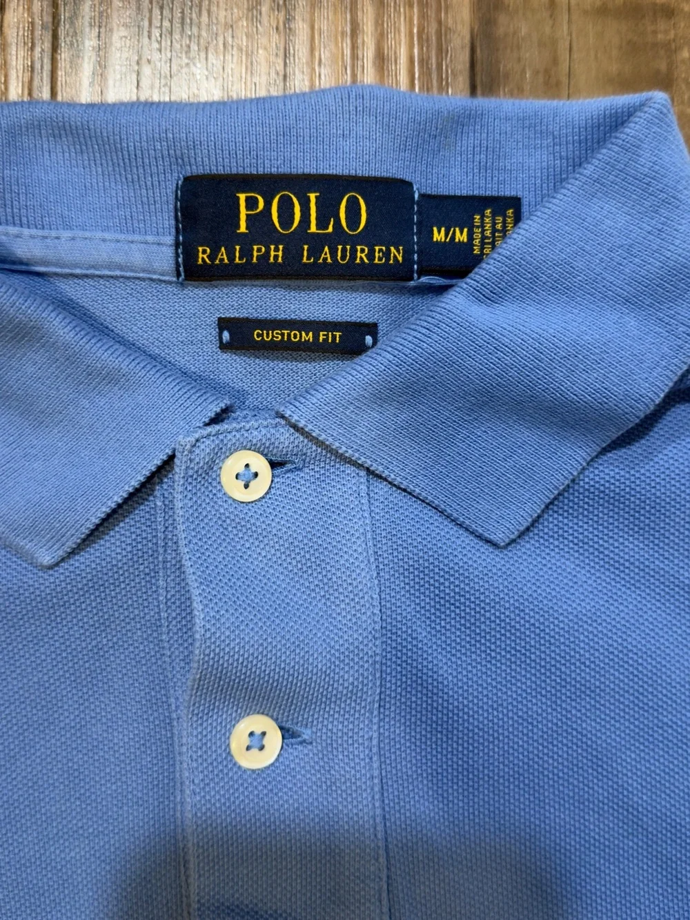 Ralph Lauren Men’s Light Blue Polo with Yellow Pony Logo